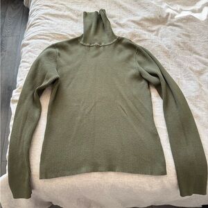 Icelandic Design Olive Green Turtleneck Sweater